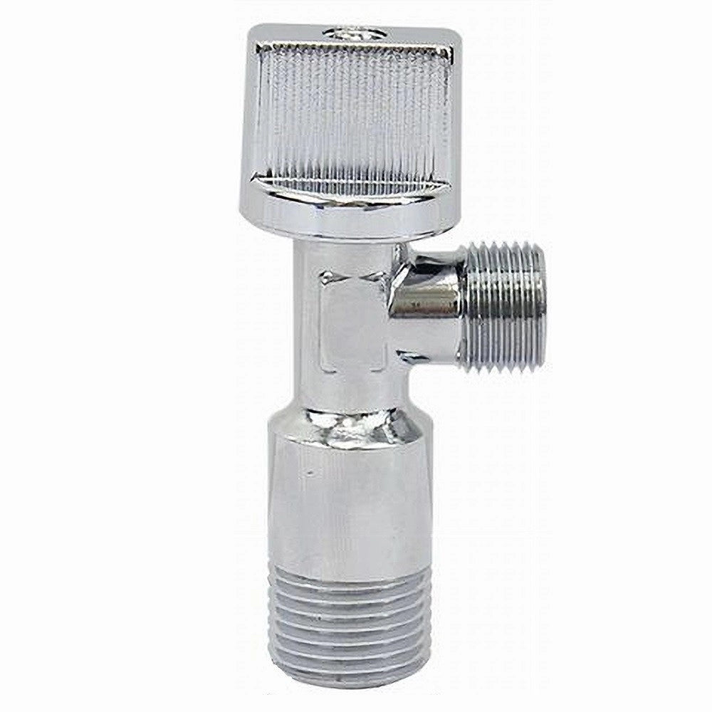 Trade Shop - Rubinetto Sottolavabo Cromato 3/8 1/2 Sotto Lavandino 8cm Cromo Valvola 59986 -