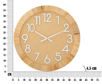 Orologio da Muro Boho Plus Ø 60x4,5 cm in Rattan