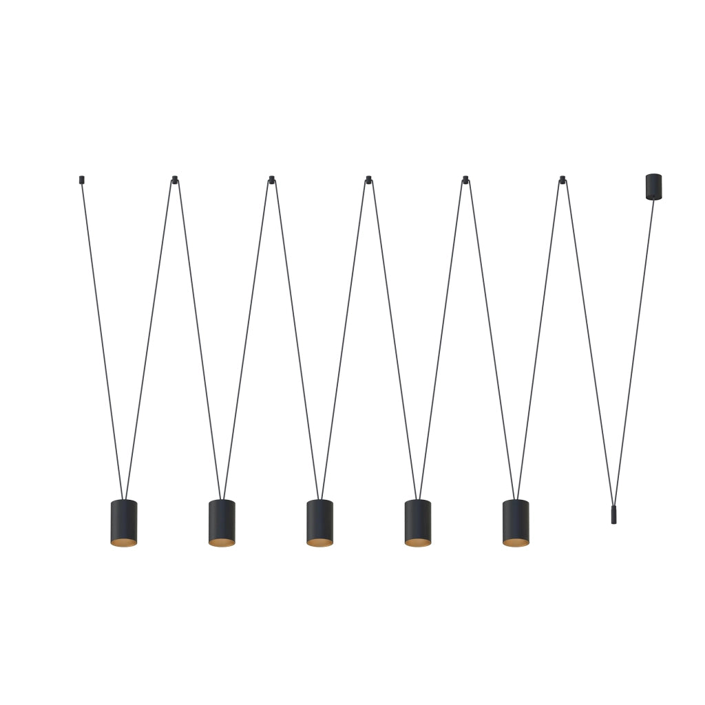 Lampadario sospeso Nowodvorski More Tone 5xGU10 nero