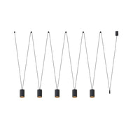 Lampadario sospeso Nowodvorski More Tone 5xGU10 nero