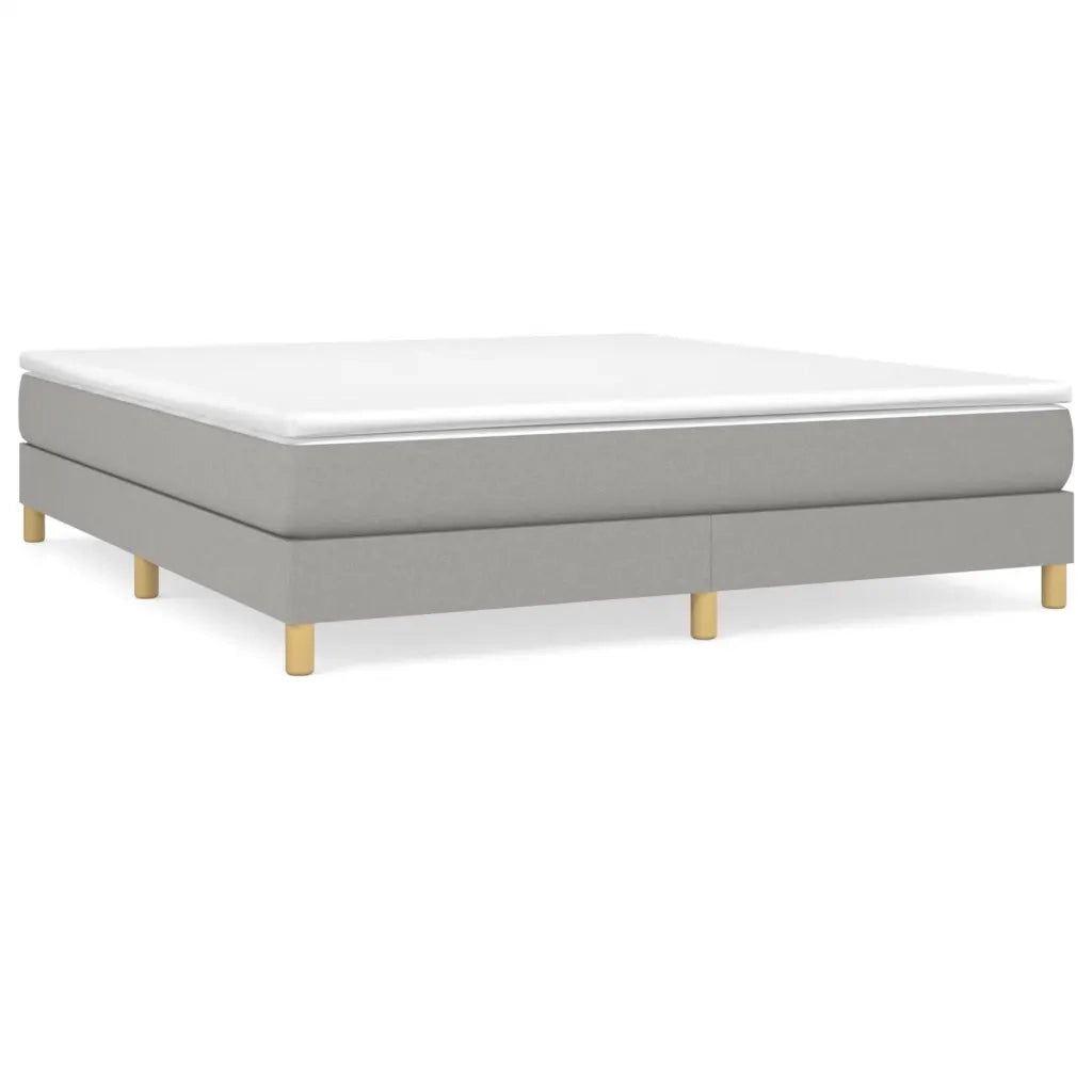 Giroletto a Molle Grigio Chiaro 180x200 cm in Tessuto cod mxl 77572