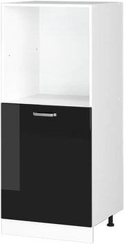 Mobile per forno da incasso R-Line, Nero lucido, 60 cm, per la libera combinazione all'interno di sistemi cucina modulari