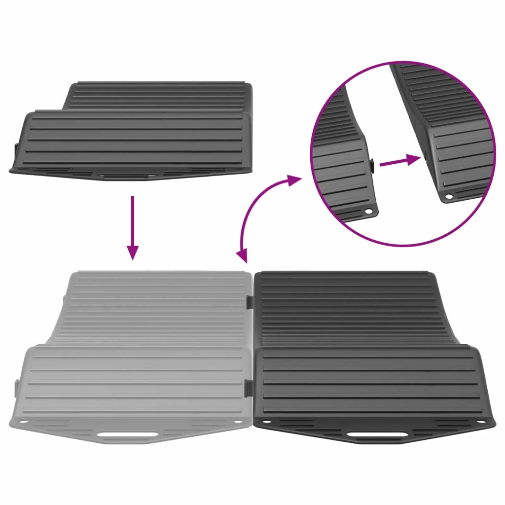 Saver pneumatici 2 pz Nero 44 x 20 x 4 cm PP 42047746