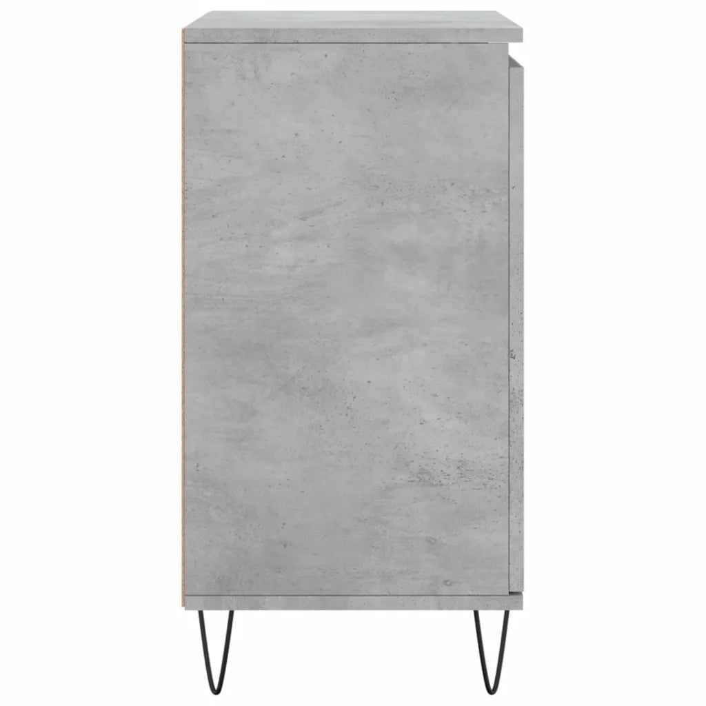Credenza | Madia | Buffet da pranzo | Armadio da pranzo Grigio Cemento 60x35x70 cm in Legno Multistrato