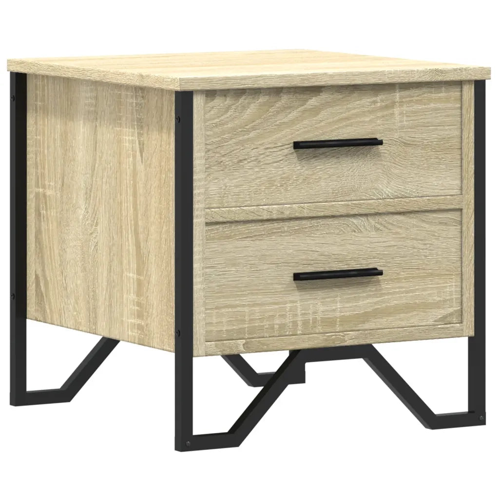 Comodino Rovere Sonoma 40x41x40 cm in Truciolato 848506