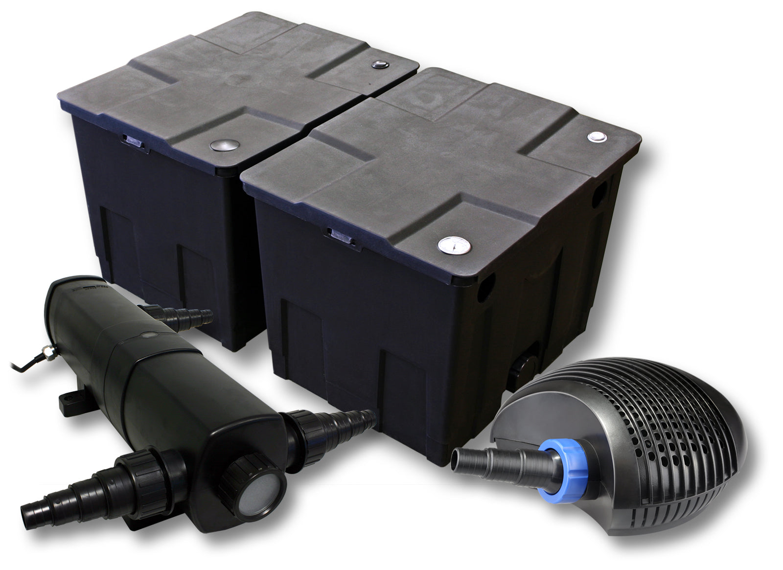 Set Filtro per laghetto da 60.000 l Chiarificatore 36W Pompa ECO 40W