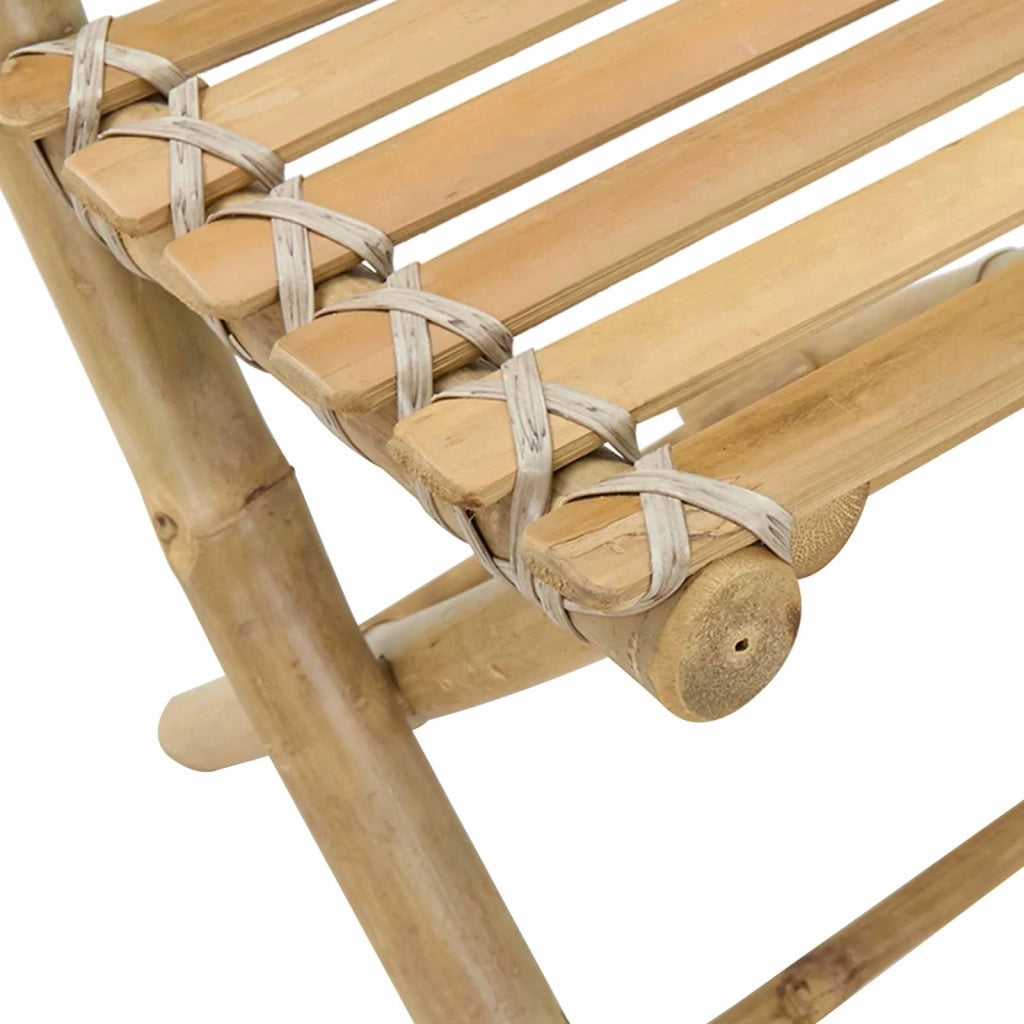 Sedia da Giardino 4 pcs Naturale Bambù