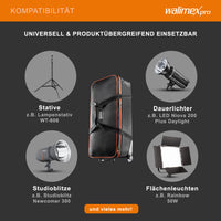 Borsone trolley fotografico M, 970 x 430 x 290 mm Borsa per accessori fotocamere attrezzatura studi fotografici foto video