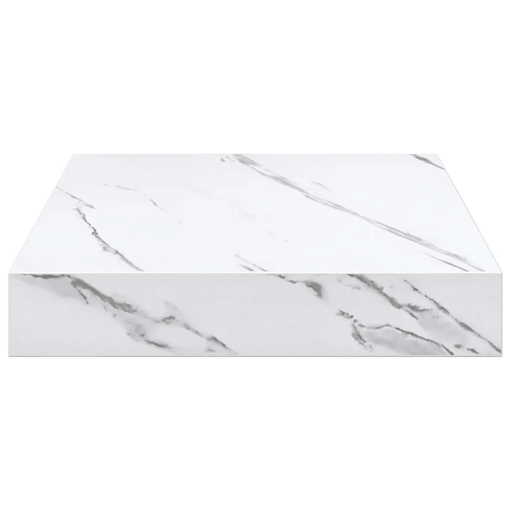 Scaffale da parete 4 pcs Marmo Bianco 23 x 23,5 x 4 cm 42019961
