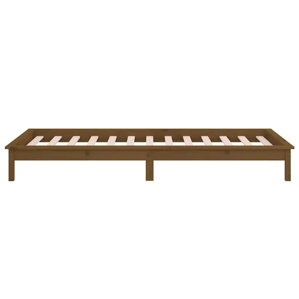 Giroletto con LED Miele 90x190 cm 3FT Single in Legno Massello cod mxl 60792