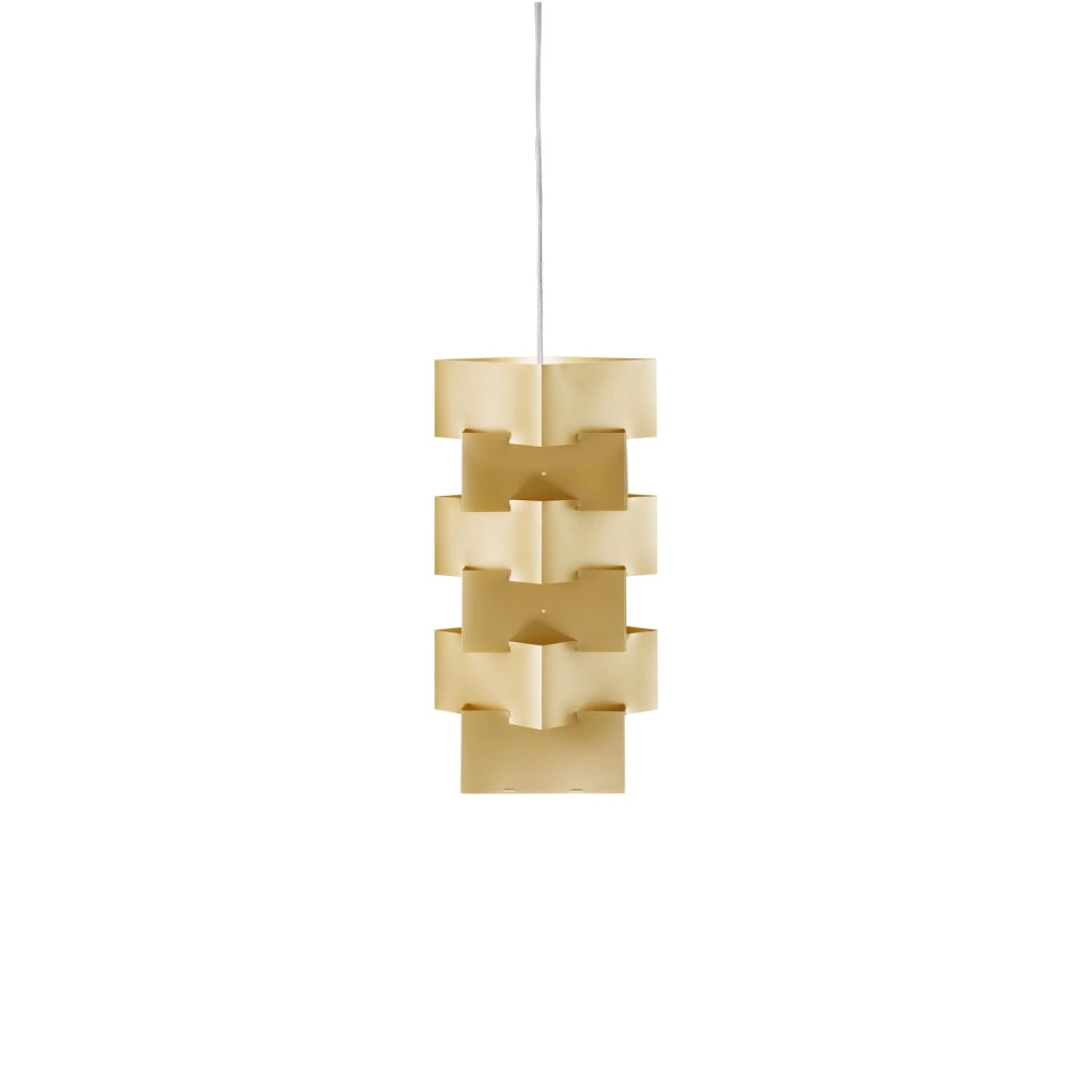 Sospensione Moderna Building Polilux ® New Gold E Metallo Cromo 1 Luce E27