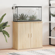 Supporto per acquario in rovere Sonoma 81x36x73 cm in legno ingegnerizzato 833626
