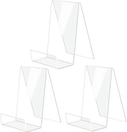 Set di Supporti per Libri in Acrilato di 3 pezzi, Supporto per Libri e Display in Acrilato Transparente, Mobile per Libri e Documenti in Acrilato, Display per Libri e Documenti in Vetro Acrilico, Supporto per Libri e Documenti in Acrilato Transparente