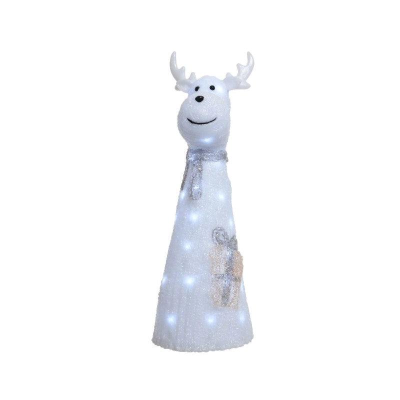 Renna in acrilico con LED 28x31x75