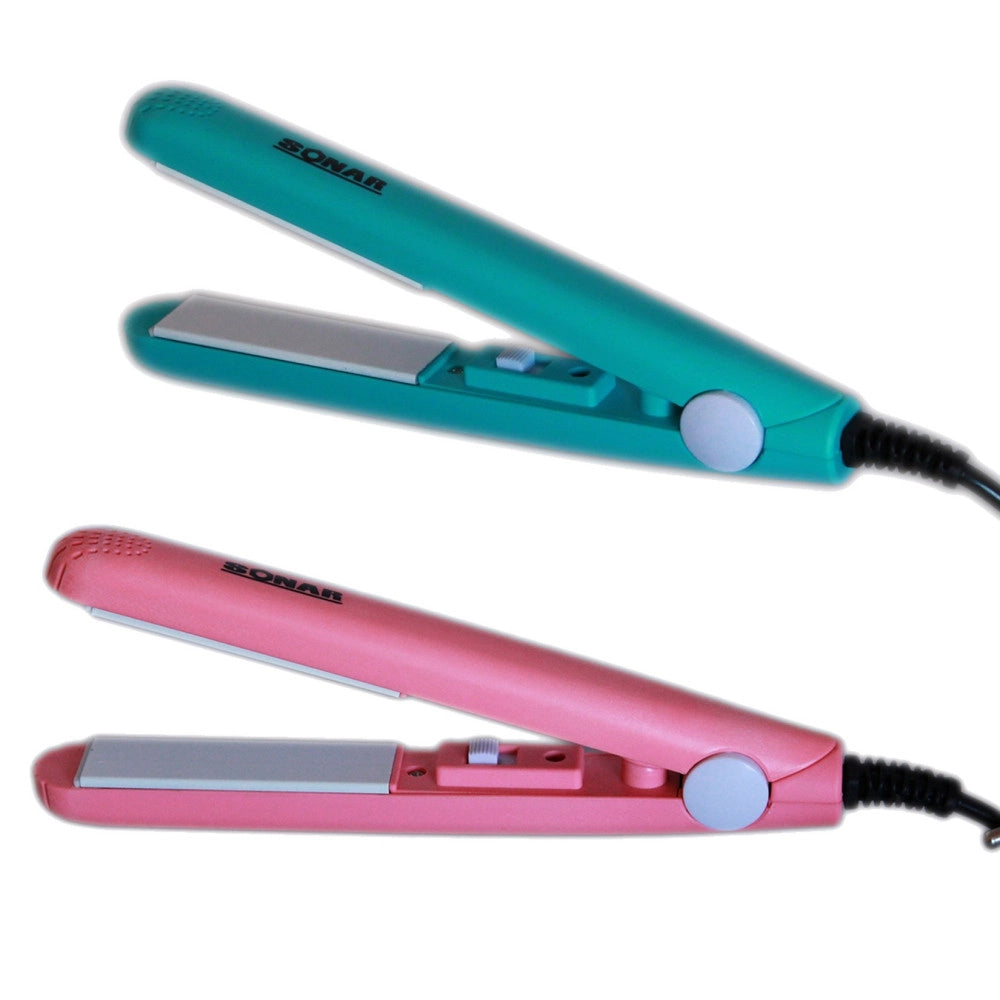 Trade Shop - Mini Piastra In Ceramica Per Capelli Lisci Da Viaggio Borsa 200°c 20w Sonar Sn02 -
