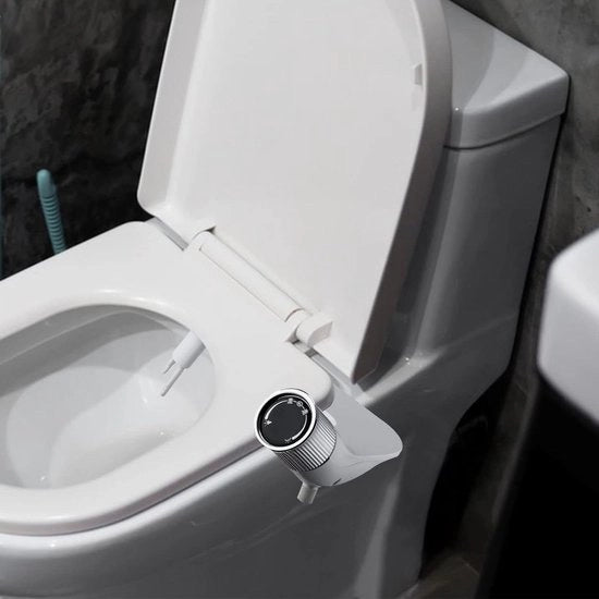 Bidet accessorio - Doccia per bagno - Igiene personale - Doppia doccia auto-pulente - Universale - Argento
