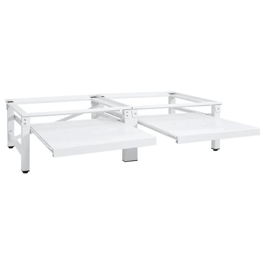 Supporto Lavatrice e Asciugatrice con Mensola Estraibile Bianco CFW5501753