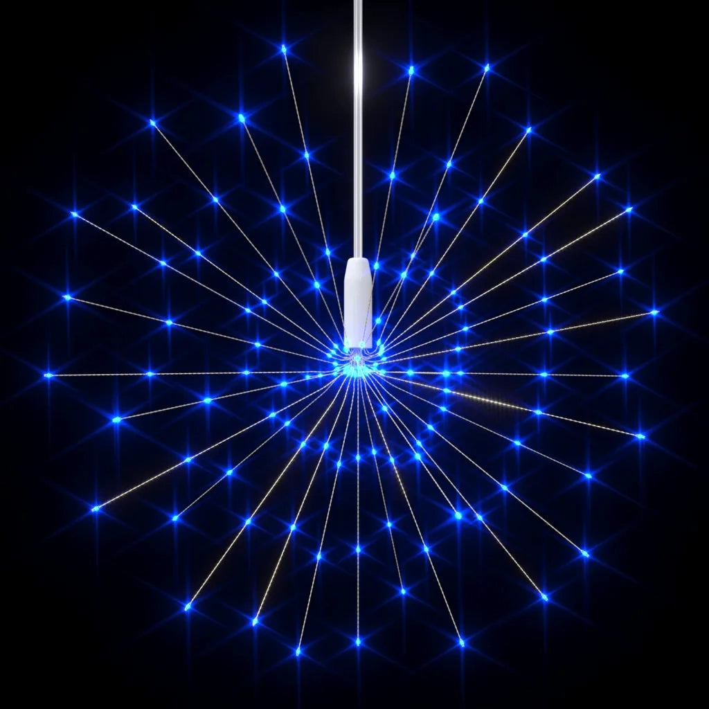 Luce di Natale Fuochi Artificio Blu 20 cm 140 LED cod mxl 70003