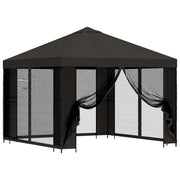 Gazebo | Pergolato da giardino con pareti laterali 3 x 3 m Antracite