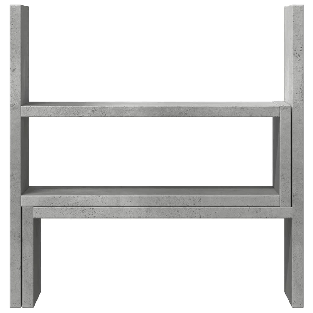 Mobiletto portaoggetti regolabile per ufficio in legno ingegnerizzato grigio 02_0043580