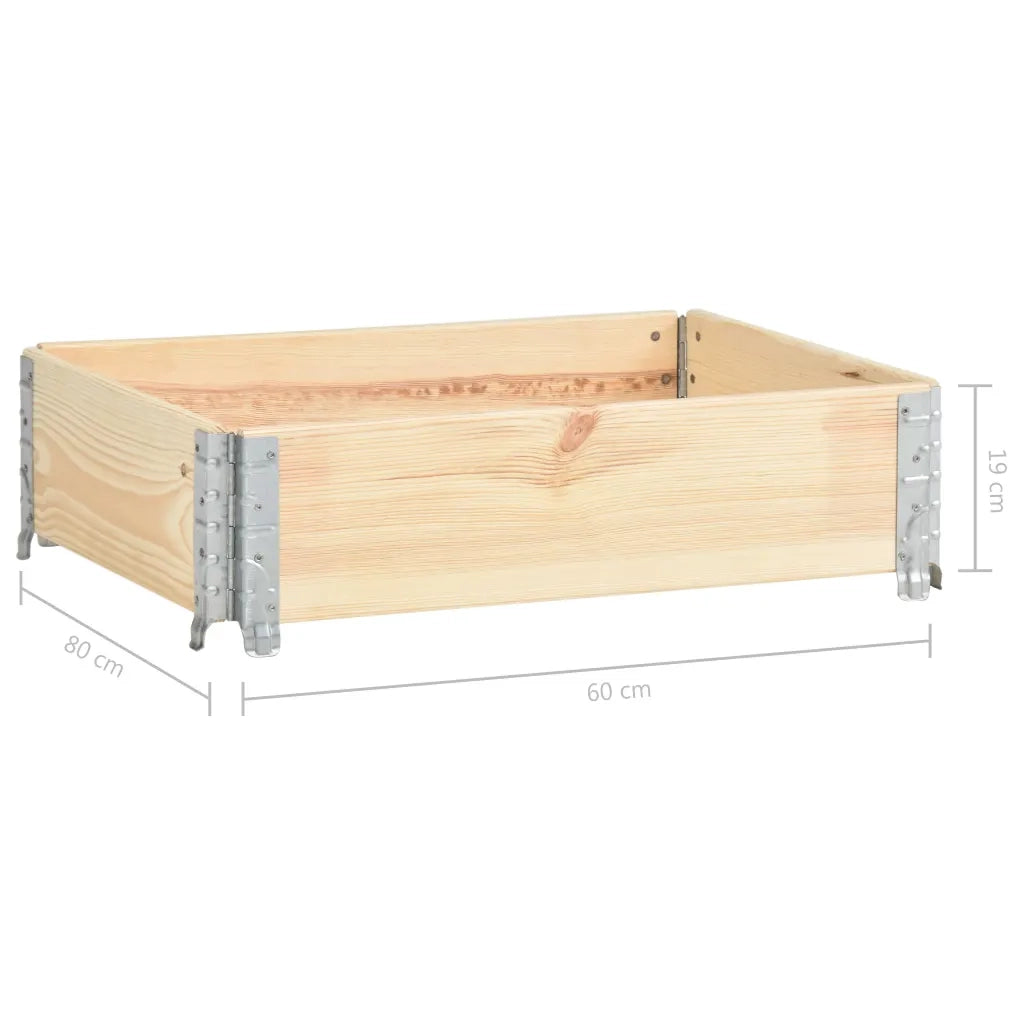 Fioriera | Cassetta per fiori | Vaso Rialzata 60x80 cm in Legno Massello di Pino