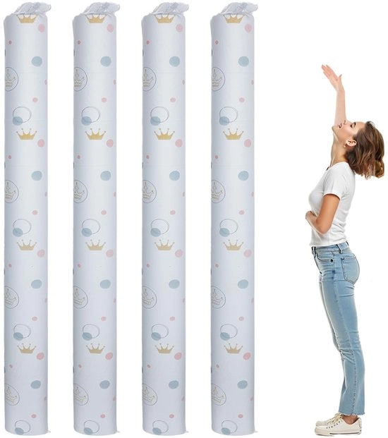 Tas di Protezione per Tappeti 4 pezzi - Protezione per Tappeti fino a 218x26,5 cm - Tas di Stoccaggio Stoffa - Materiale PEVA - Trasparente Congelabile