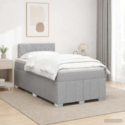 Letto box spring con materasso Grigio Chiaro 120 x 200 cm 3452656