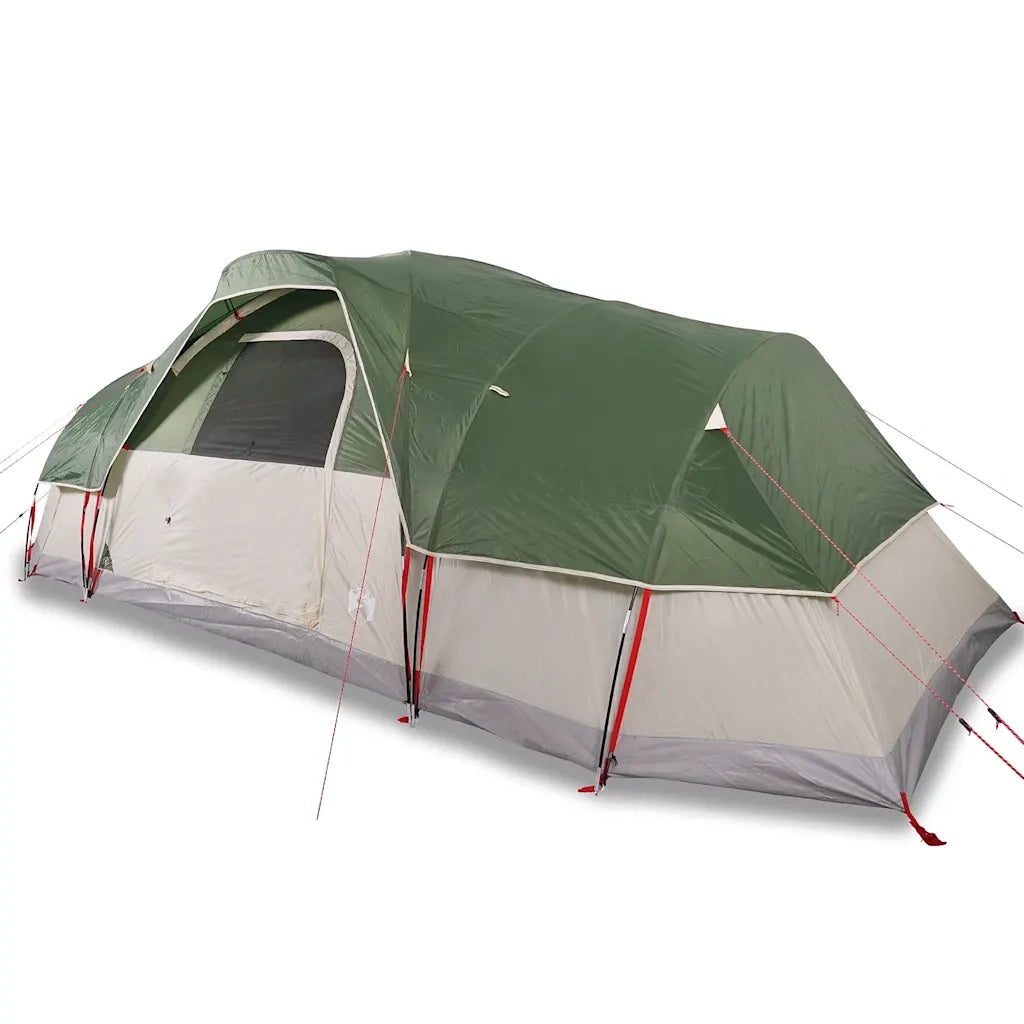 Tenda Familiare a Cupola per 11 Persone-Tenda da campeggio Verde Impermeabile