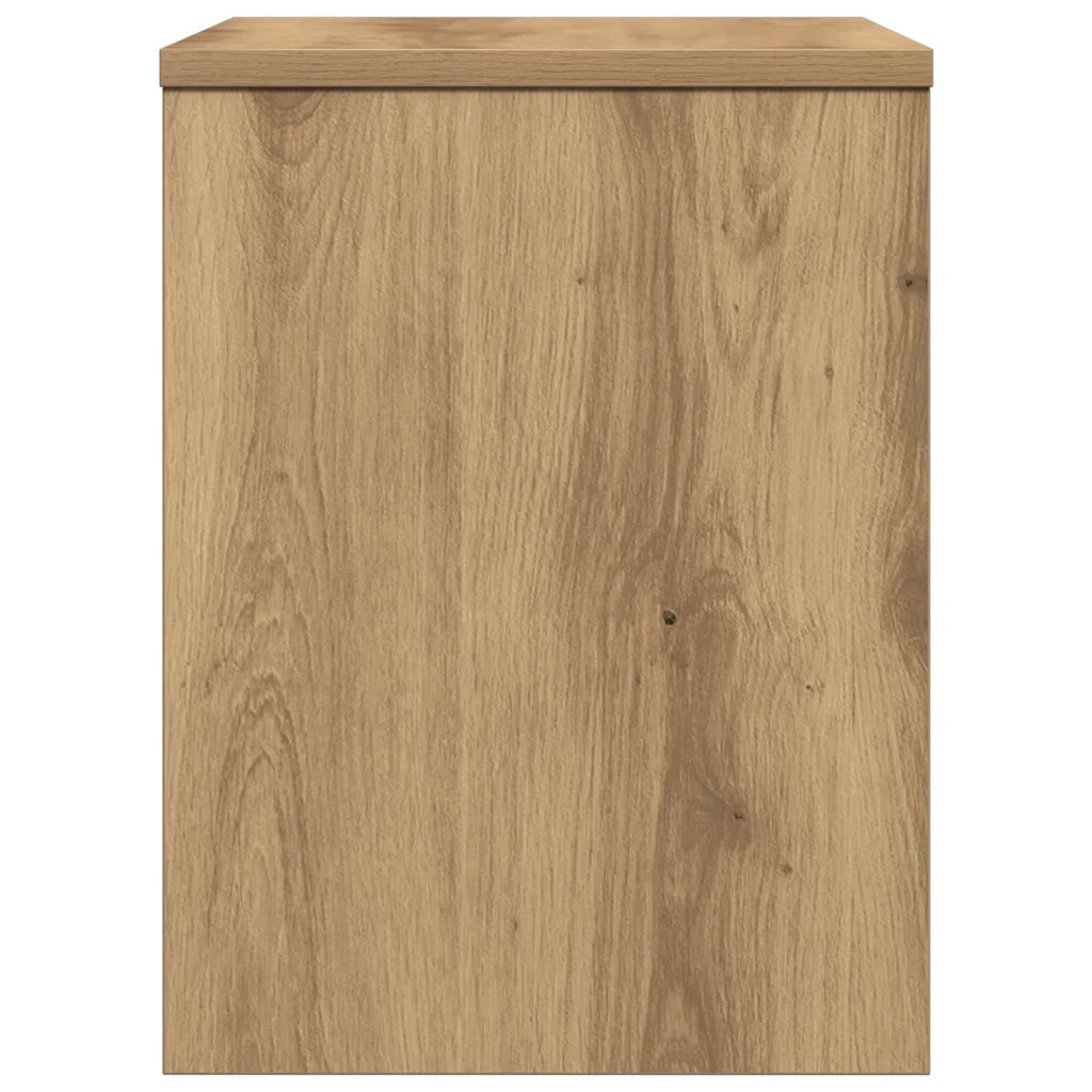 Comodino Rovere Artigianale 40x30x40 cm in Legno Multistrato