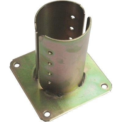 SUPPORTO GAZEBO TONDO A PAVIMENTO 957  ZINCATO GIALLO S.MM 4,0 MM  80