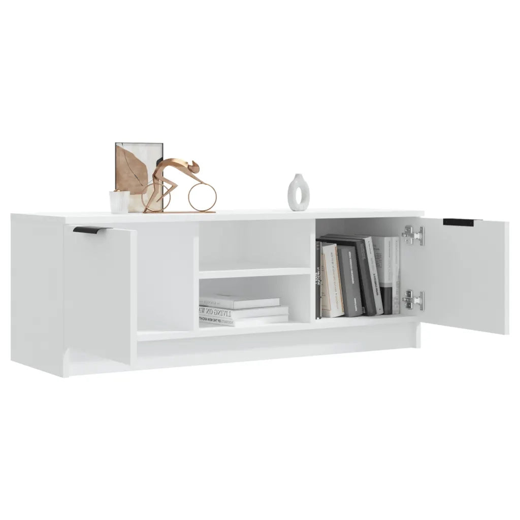 Mobile TV | Armadietto TV | Mobile Porta TV Bianco 102x35x36,5 cm in Legno Multistrato