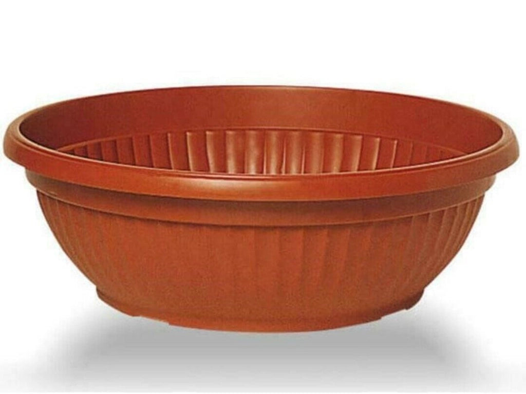 Ciotola Sottovaso Similcotto Rotonda Diametro 35 Terracotta Set 5 Pezzi- Arca