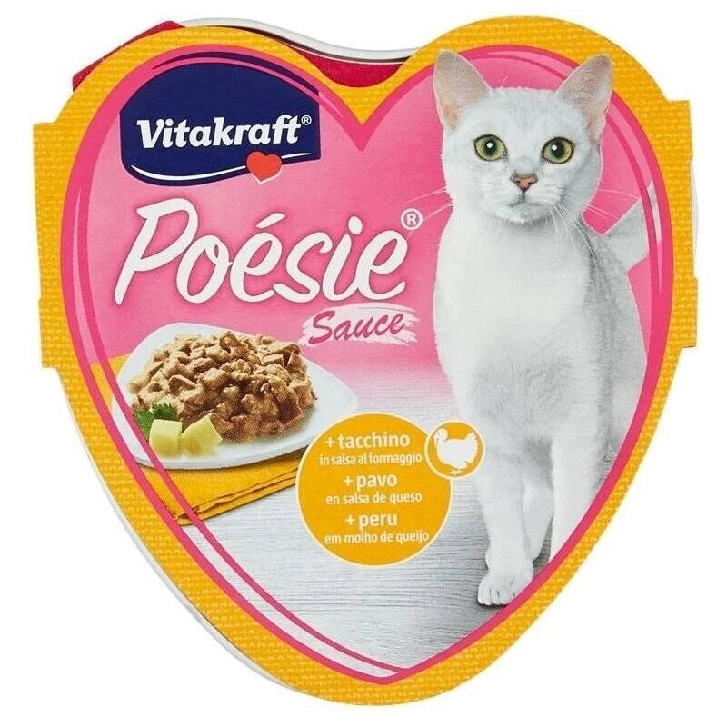 KIT 15 PZ GATTO POÉSIE SAUCE + TACCHINO IN SALSA AL FORMAGGIO 85 GR