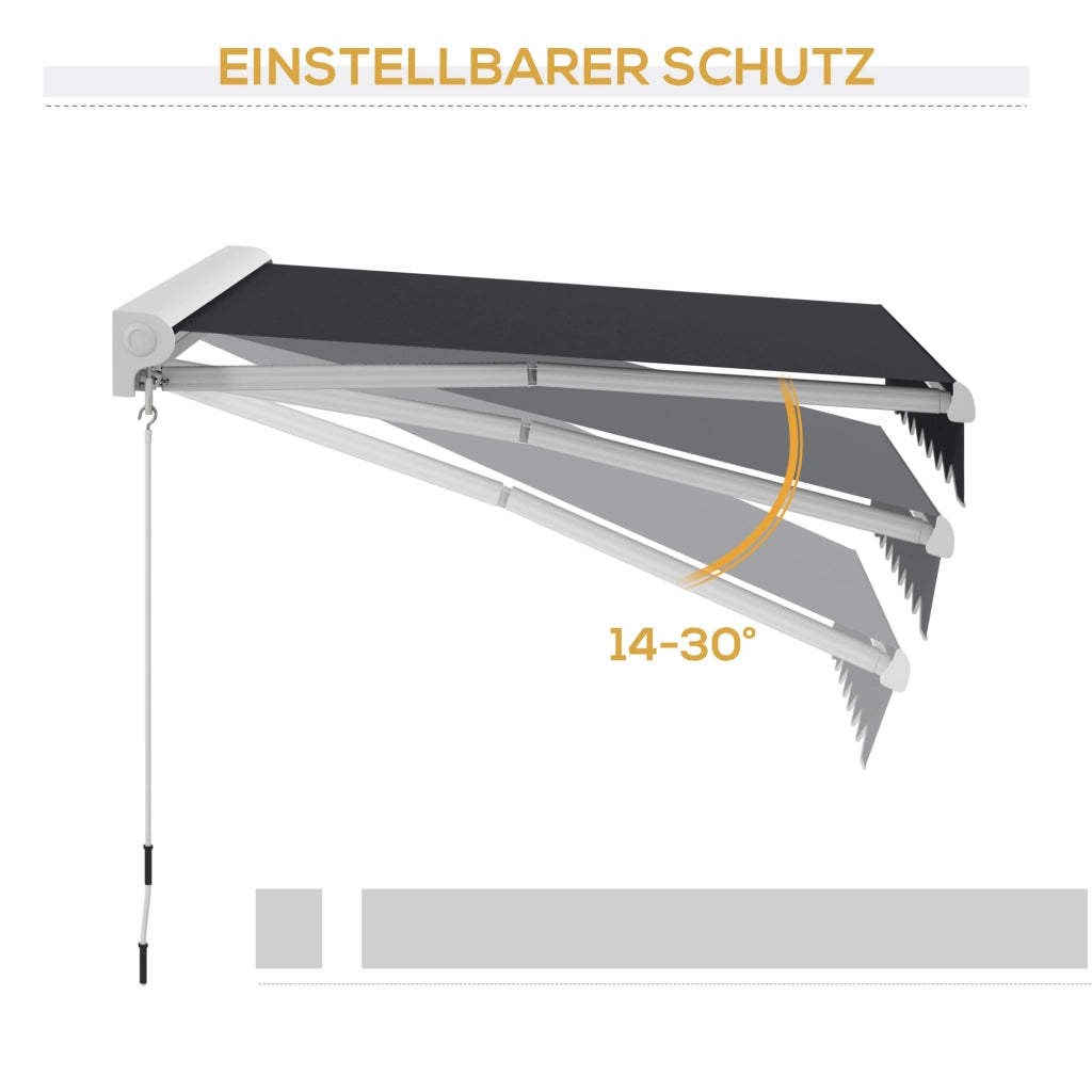 Tenda da sole elettrica con telecomando ¨C Xylo ¨C alluminio grigio 2,5x2m