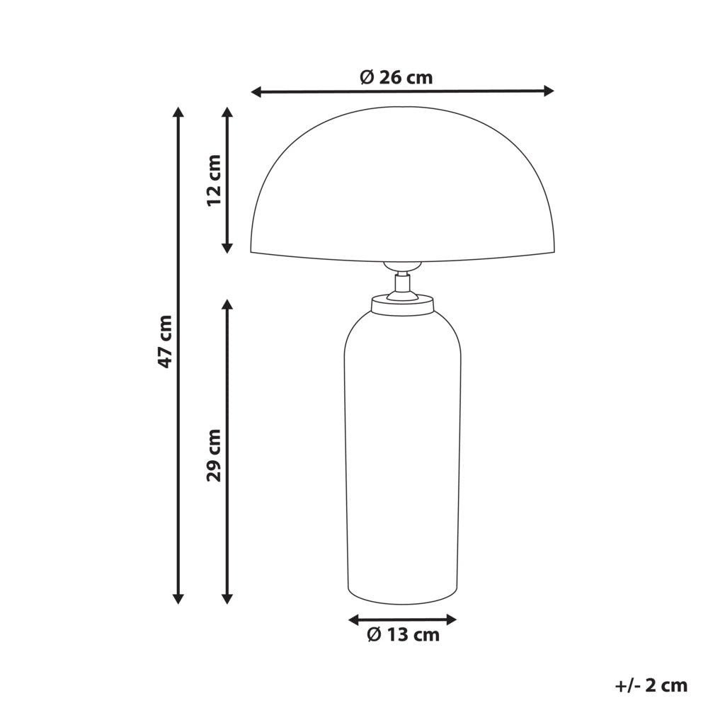 Lampada da tavolo Ottone Ferro Metallo Base 47 cm Singola Luce Design Moderno Accessori Casa Soggiorno