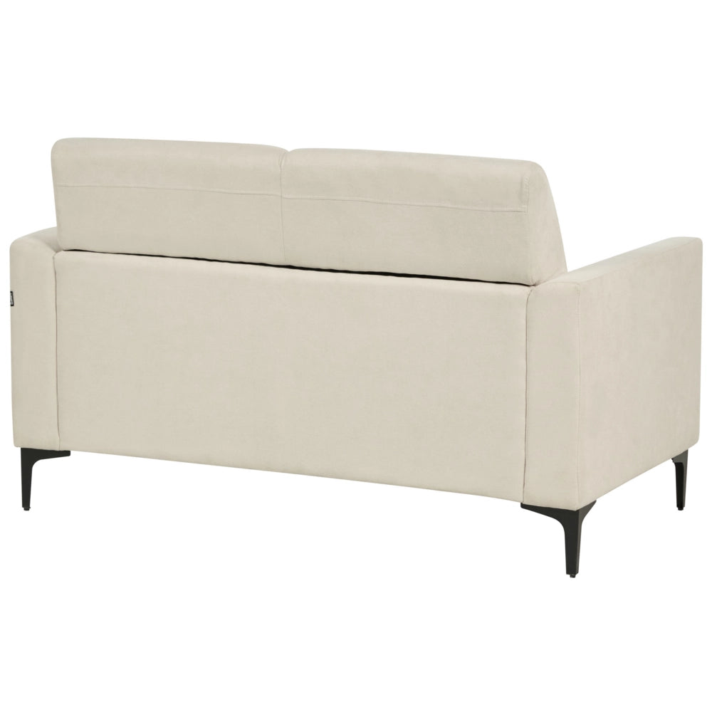 Divano 2 posti in tessuto beige glamour stile classico soggiorno contemporaneo