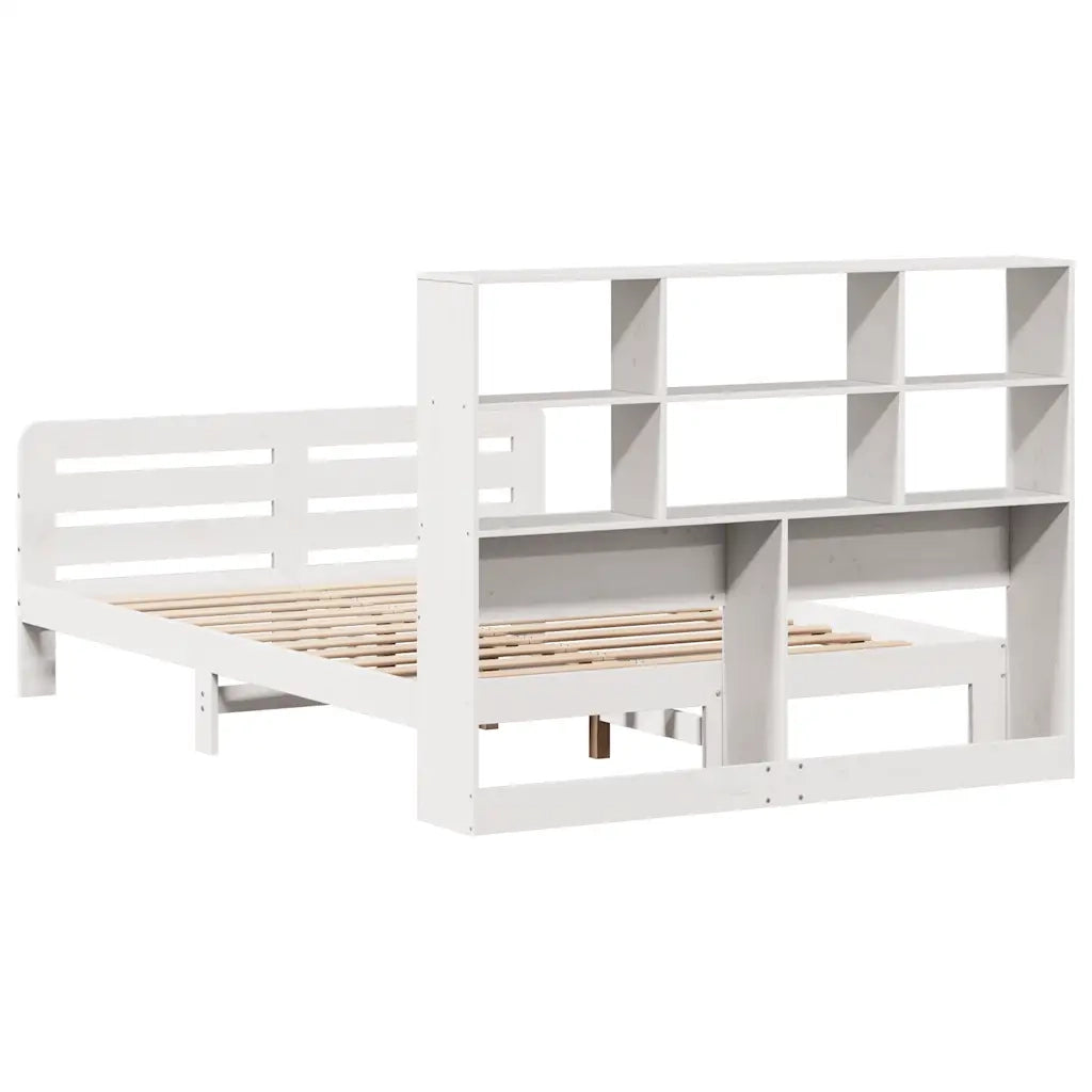 Giroletto senza Materasso Bianco 140x200 cm Legno Massello Pino 3309924