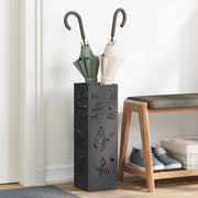 Portaombrelli Nero Metallo Standard Motivo Decorativo