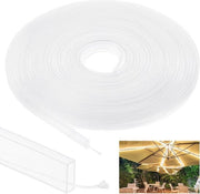 Guscio in gomma a tubo 10mm Diffusore LED Canale 10 Metri - Protezione Flessibile e Idrorepellente per LED Strip Lights
