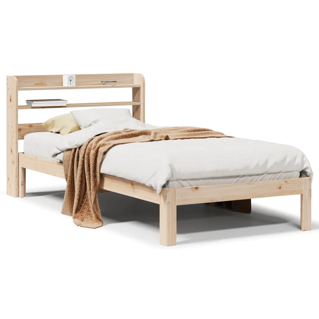 vidaXL Giroletto con Testiera 100x200 cm Legno Massello di Pino