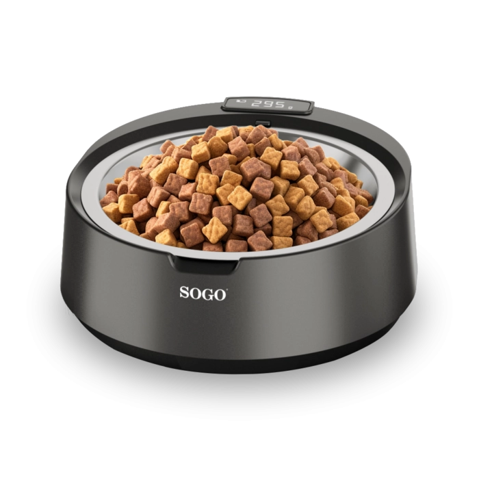 Bilancia digitale cucina con ciotola inox 5 kg precisione 1 g, display LCD touch e funzione tara per alimenti e pet - Sogo