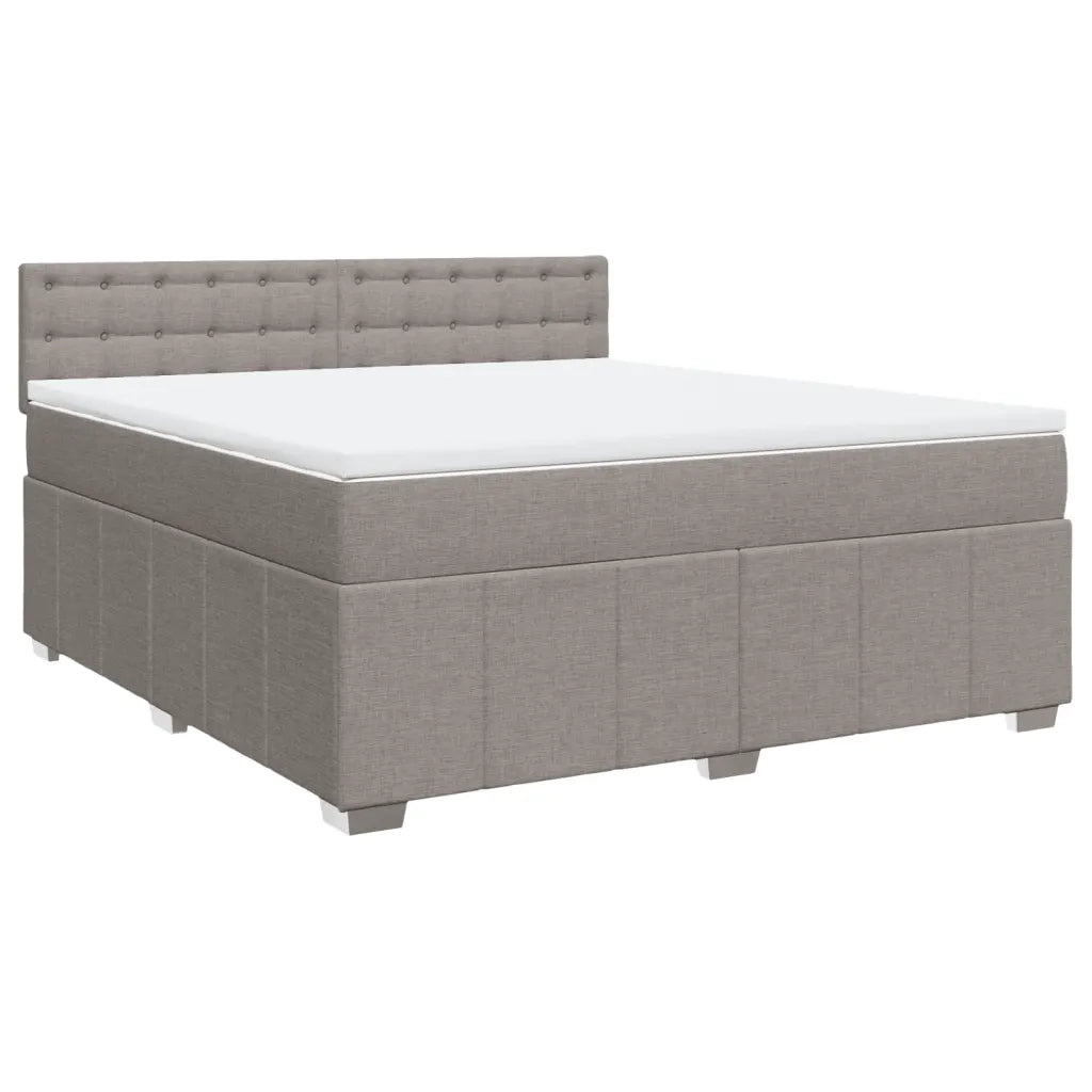Giroletto a Molle con Materasso Tortora 180x200 cm in Tessuto 3287165