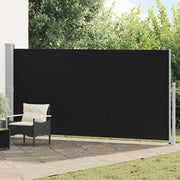 Tenda da Sole Laterale Retrattile 160 x 500 cm Nera 45460