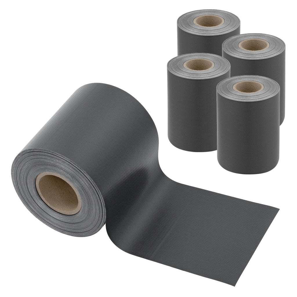 Confezione da 4 strisce frangivista in PVC 140 m x 19 cm 26,6 m² grigio antracite RAL 7016 03_0006599