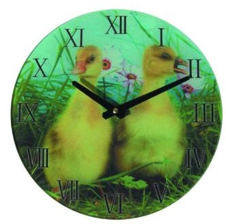 OROLOGIO A MURO XTRA' ANIMALI C/VETRO DIAMETRO CM.29