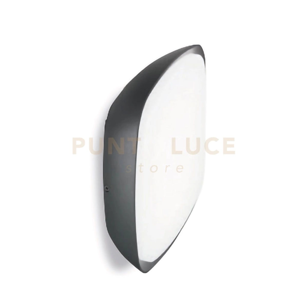 GES090- PLAFONIERA ALLUMINIO GRIGIO ANTRACITE IP65 A LED 4000K 2000LM 20W