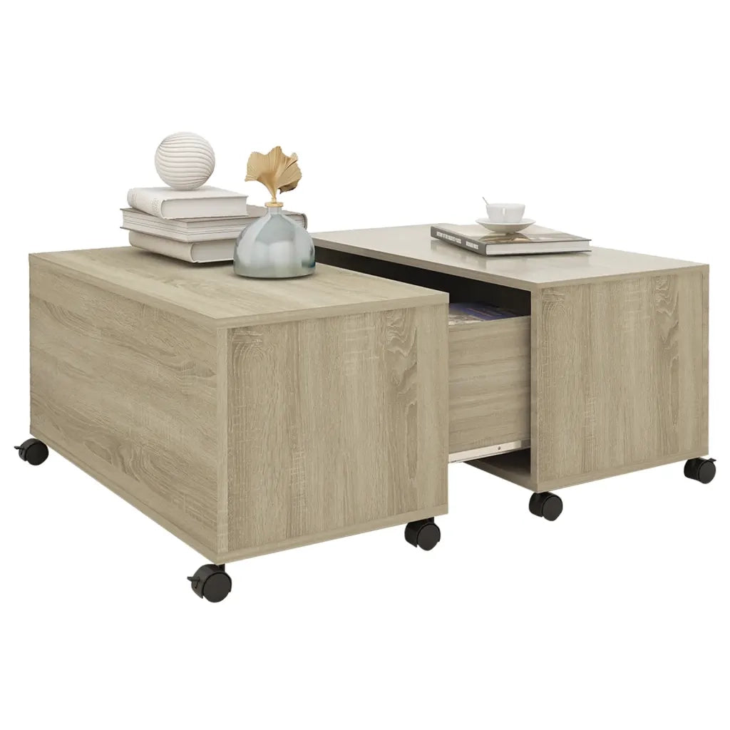 Tavolino da CaffÃ¨ Rovere Sonoma 75x75x38 cm in Truciolato