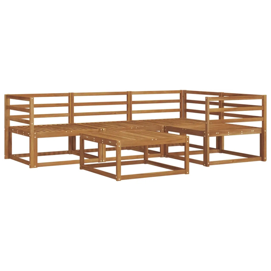 Set di divani da esterno 5 pcs Naturale