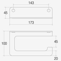 Lineabeta - Portarotolo Saeta in alluminio blu opaco