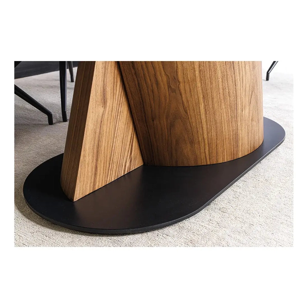 Tavolo da pranzo VORTEX – Estensibile da 180 a 260 cm – Piano in ceramica effetto marmo grigio – Gambe in metallo – Stile moderno